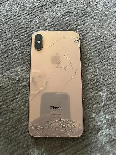 philips xenium 9@9u: IPhone Xs, 256 GB, Qızılı, Qırıq, Face ID — 2