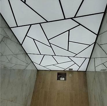 Asma tavanlar: Asma tavan, Şüşə, Suyadavamlı, Ödənişli quraşdırma — 4