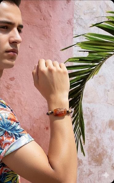 dini suvinerler: Muncuqlar tənzimlənən sürüşmə düyünlü bir ipə bağlanır və bu da — 2