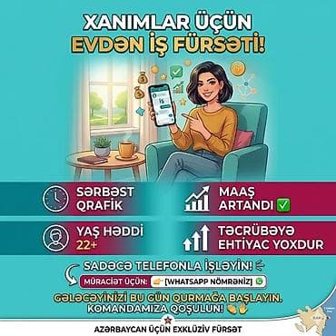 Marketoloq tələb olunur, 30-45 yaş, Təcrübəsiz