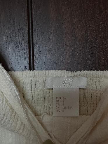 off white duks: Gündəlik don, Maksi, H&M, S — 8