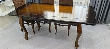 Qonaq otağı üçün, Açılmayan, Dördbucaq masa, 6 stul