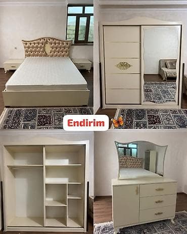 İkinəfərlik çarpayı, Termo, Dolab, 2 tumba, İşlənmiş
