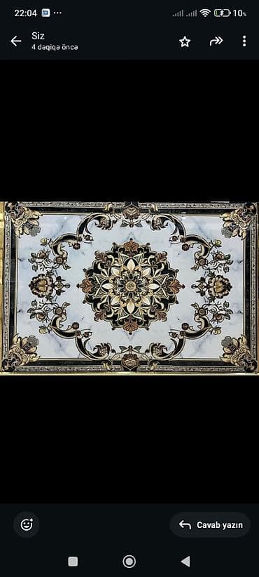 metlax sekilleri: Marmar naxışlı mərmər effektli dekorativ döşəmə panelləri — 3