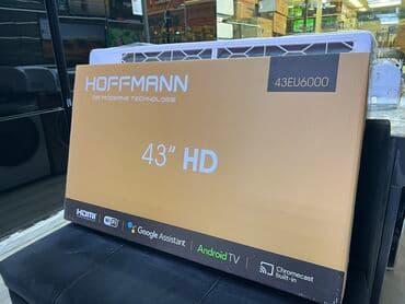 televizor smart: Yeni Televizor Hoffmann LED ekran 43" FHD (1920x1080), Pulsuz çatdırılma — 2