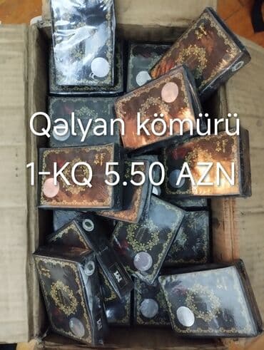 Şitillər: Məhsul: Qəlyan kömürü - Qablaşdırma: Karton qutularda, briket formalı — 1