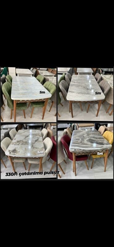 Masa dəsti yenidi rəng seçimi var qiyməti 330 manata pulsuz çatdırılma