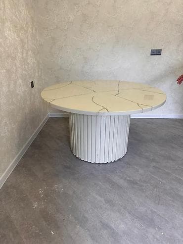 ofis masasi: Qonaq masası, Açılmayan, Mərmər, Yumru masa — 2