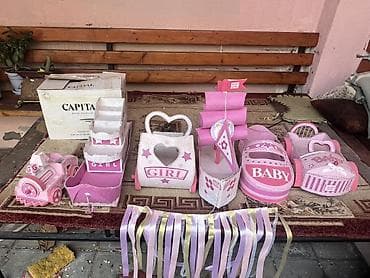 boz sac rengleri: Mövzu: “Baby Girl” mövzulu dekor dəsti Təsvir: - Qız uşağı üçün — 3