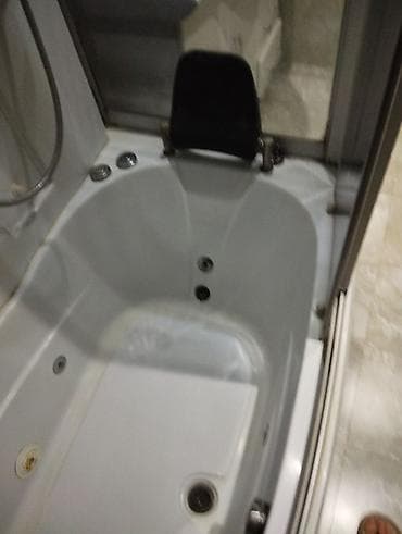 Hidromassajlı duş-kabina-vanna - Künc quraşdırma üçün oval formalı — 4