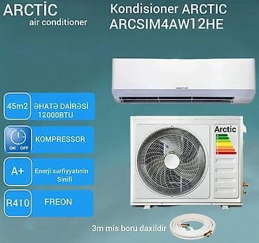 ARCTIC ARCSIM4AW12HE split tipli kondisioner - Güc: 12000 BTU - — 1