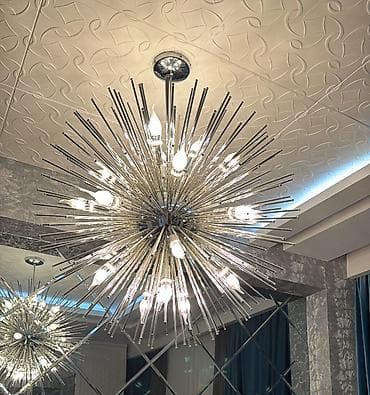 hamam xoncasi: Çılçıraq, 10 və daha çox lampa, Metal — 1