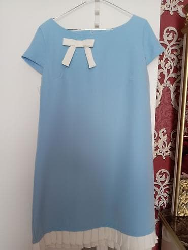 Moda Line Fashion qadın donu - Rəng: açıq mavi, kontrast ağ