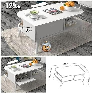 Düz masa, Açılmayan, Təkərsiz, Laminat