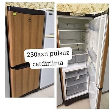 2 qapılı Indesit Soyuducu Satılır, rəng - Qəhvəyi