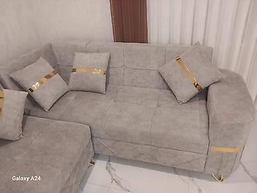 kunc divanı: Künc divan dəsti – müasir dizayn - Model: L formalı künc divan - — 3