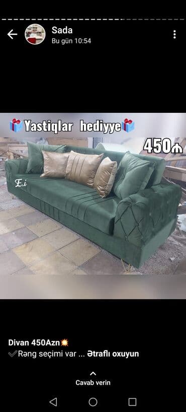 künc divani: Künc divan, Yeni, Açılan, Bazalı, Ödənişli çatdırılma — 16