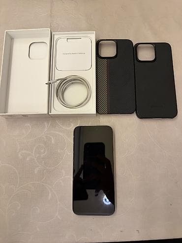 iphone 11 pro white: IPhone 15 Pro Max, 256 GB, White Titanium, Simsiz şarj, Face ID — 3