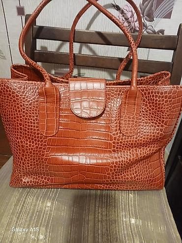 Marina Rinaldi çanta – Made in Italy - Material: krokodil naxışlı