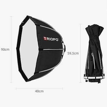 Elektronika: 90 cm diametr soft box yenidir + grid + 2 monopod ( ayaqlı və əldə — 1