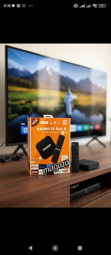 honor x9 5g qiymeti: Yeni Smart TV boks Xiaomi 2 GB / 16 GB, Android, Ünvandan götürmə, Pulsuz çatdırılma, Ödənişli çatdırılma — 1