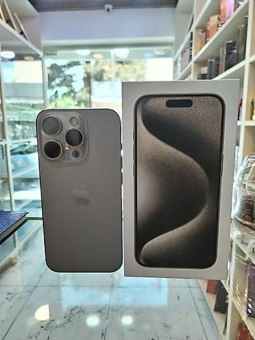 iphone 15 pro max dubay: IPhone 15 Pro, 128 GB, Natural Titanium, Face ID — 6