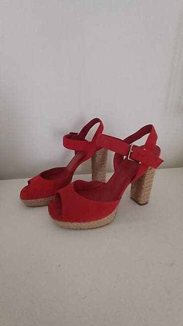 Basanoşka və səndəllər: Ölçü: 39.5, rəng - Narıncı, İşlənmiş — 3