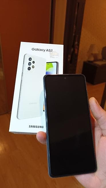 samsung tv: Samsung Galaxy A52, 128 GB, rəng - Ağ — 1