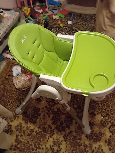 Uşaq geyimi və ayaqqabıları: Uşaq yemək stulu – IVOLIA brendi - Rəng: yaşıl oturacaq və yaşıl — 1