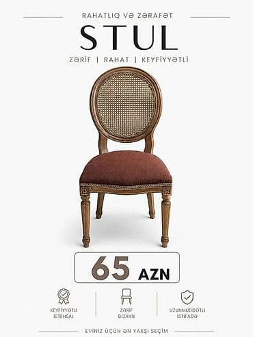 2 ci əl stullar: Restoranda istifadə olunmuş, yaxşı vəziyyətdə olan taxta stullar — 1