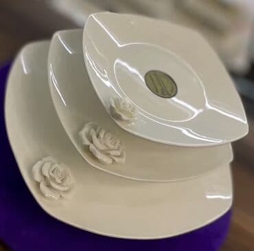 Daewoo: Обеденный набор, цвет - Бежевый, Керамика — 1