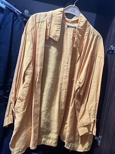 mirvari reng: Qadınlar üçün oversize kəsimli nazik köynəklər dəsti - Material — 2