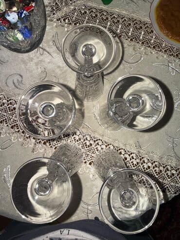 daş stəkan: Stəkanlar, rəng - Ağ, Şüşə, 6 ədədli dəst, Çexiya — 3