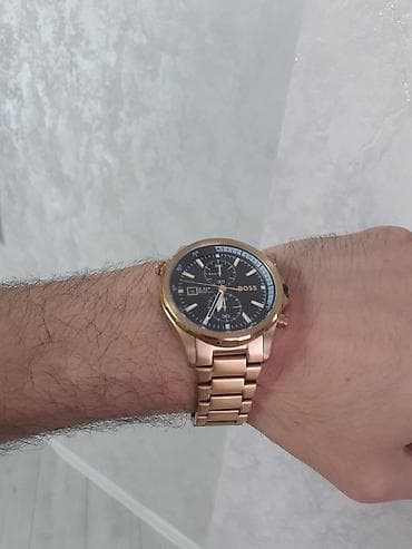 bil: HUGO BOSS kişi qol saatı - Korpus və bilərzik: qızılı rəngdə — 2