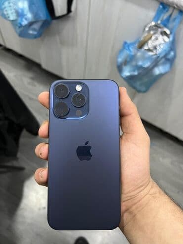 piltə qiyməti: IPhone 15 Pro, Blue Titanium, Face ID — 1