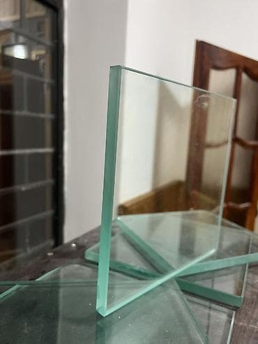 Dekorativ divar panelləri: Kvadrat şüşə panellər dəsti - Material: şəffaf float şüşə - Forma — 2