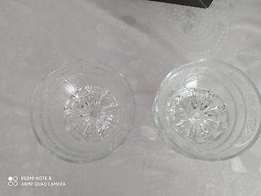 Столовая посуда: Şüşə qablar və ya fincanlar yenidir az istifadə olunub 6 ədədi cəmi 5 — 2