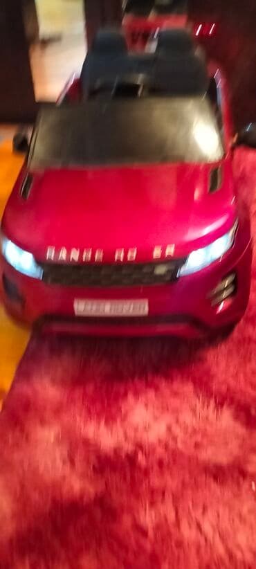 masin ucun xor xor: Uşaq üçün elektrikli maşın – Range Rover üslubunda, qırmızı rəng. - — 6