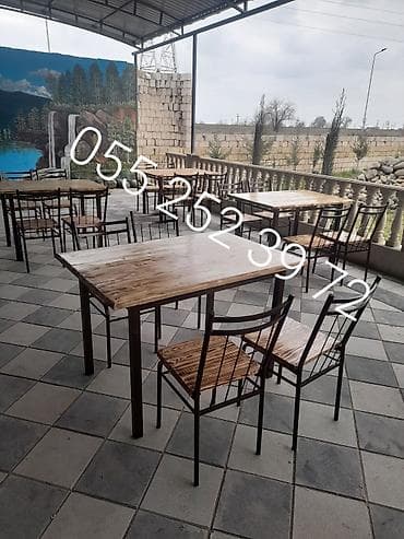Qonaq otağı üçün, Yeni, Açılmayan, Dördbucaq masa, 1 stul