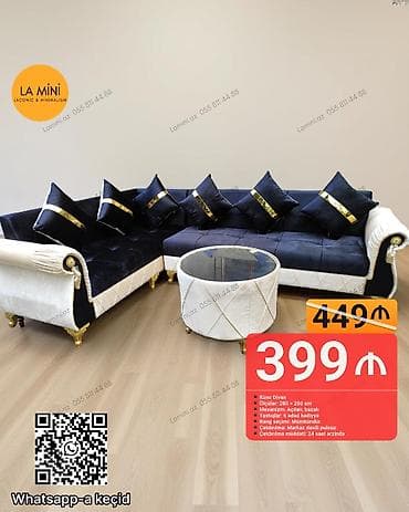 köhne divan: Künc divan, Açılan, Bazalı, Parça, Şəhərdaxili pulsuz çatdırılma — 1