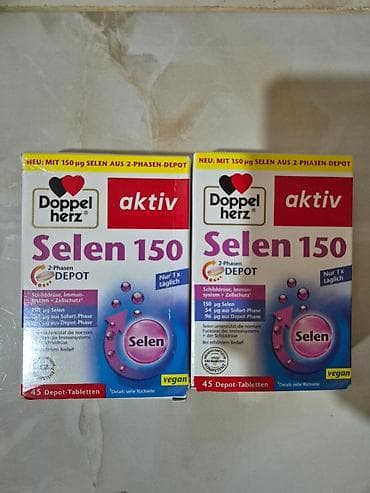 devit 3: Məhsul dəsti – vitamin və baxım vasitələri 1) Doppelherz aktiv Selen — 1