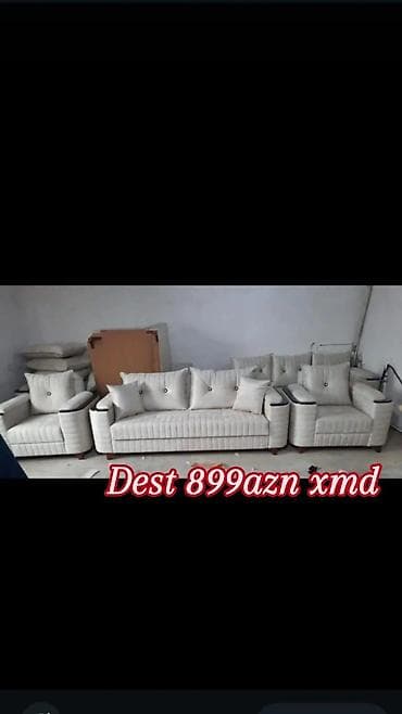 divan uzlukleri: Klassik dizaynlı yumşaq mebel dəsti - Dəst tərkibi: 1 böyük divan + 2 — 1