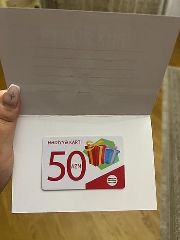 Ali və Nino mağazasının 50 manatlıq hədiyyə kartı. 50 manat dəyərində — 3