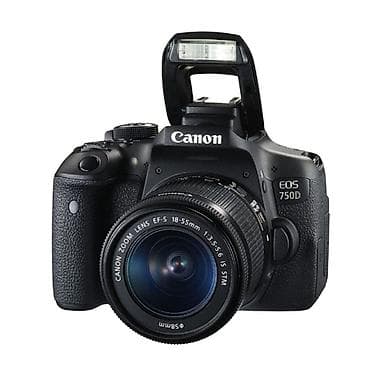 mp: Canon EOS 750D (Rebel T6i) DSLR fotoaparat + EF‑S 18-55mm f/3.5-5.6 IS — 1