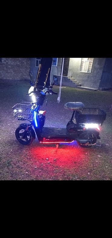 bmw 39 disk: Elektrik skuter – gecə üçün güclü işıqlandırmalı, səbətli — 6