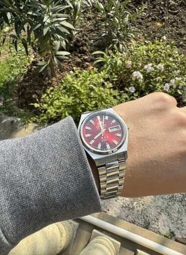 cayka qızıl saat: Qol saatı, Orient, rəng - Qırmızı — 3