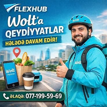 Sürücü-kuryer tələb olunur, Şəxsi nəqliyyat vasitəsi ilə, İşəmuzd ödəniş