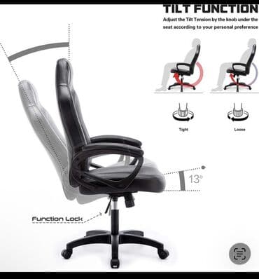 игровые кресла: Б/у, С колесиками, Рукояти не регулируются, Кожзаменитель — 2