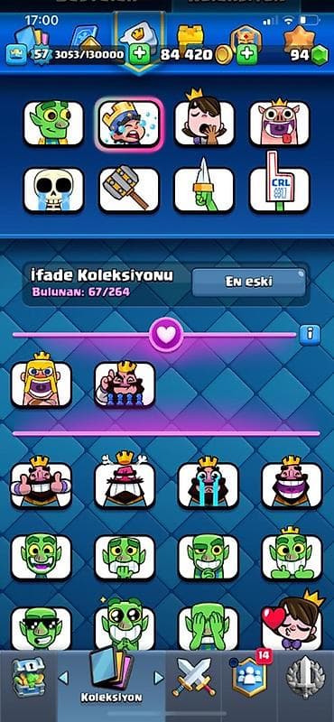 Clash Royale hesabı – yüksək səviyyəli kolleksiya və güclü destələr — 2