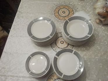 laqonda satisi: Nahar dəsti, rəng - Ağ, Keramika, 48 nəfərlik — 2